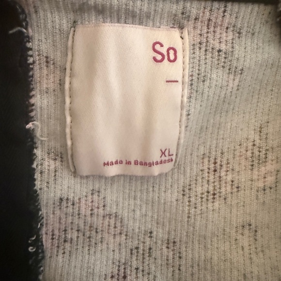 SO Black Mini Dress with Floral Design - Picture 5 of 7